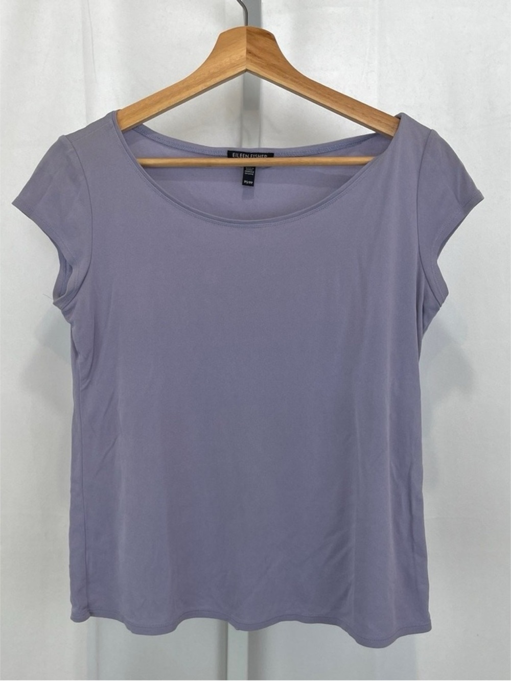 Eileen Fisher Petite Scoop Neck Top — Lavender Lilac